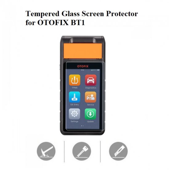 Tempered Glass Screen Protector for OTOFIX BT1 Battery Tester - Click Image to Close